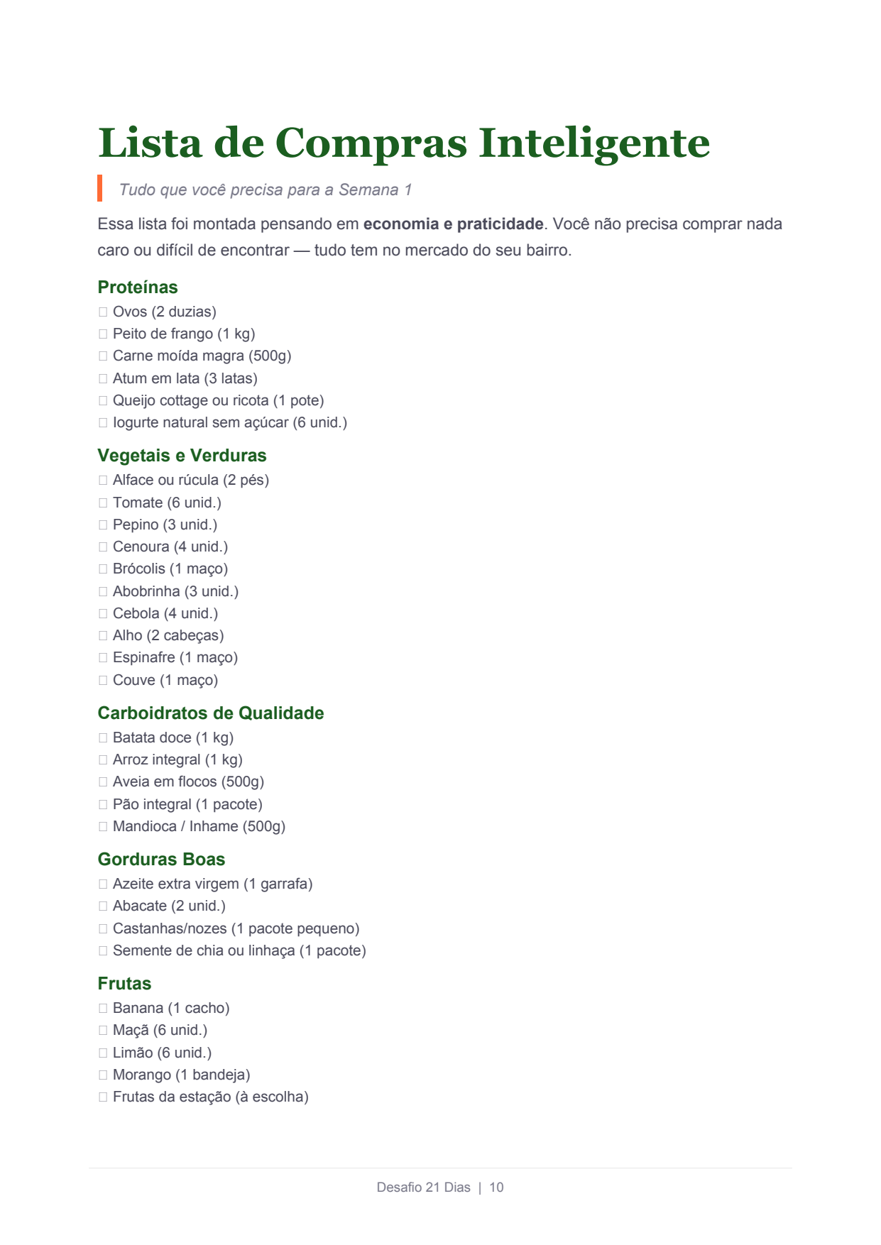 Cardápio completo para perder barriga em 21 dias